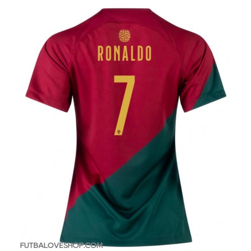 Dres Portugalsko Cristiano Ronaldo #7 Domáci pre Ženy MS 2022 Krátky Rukáv